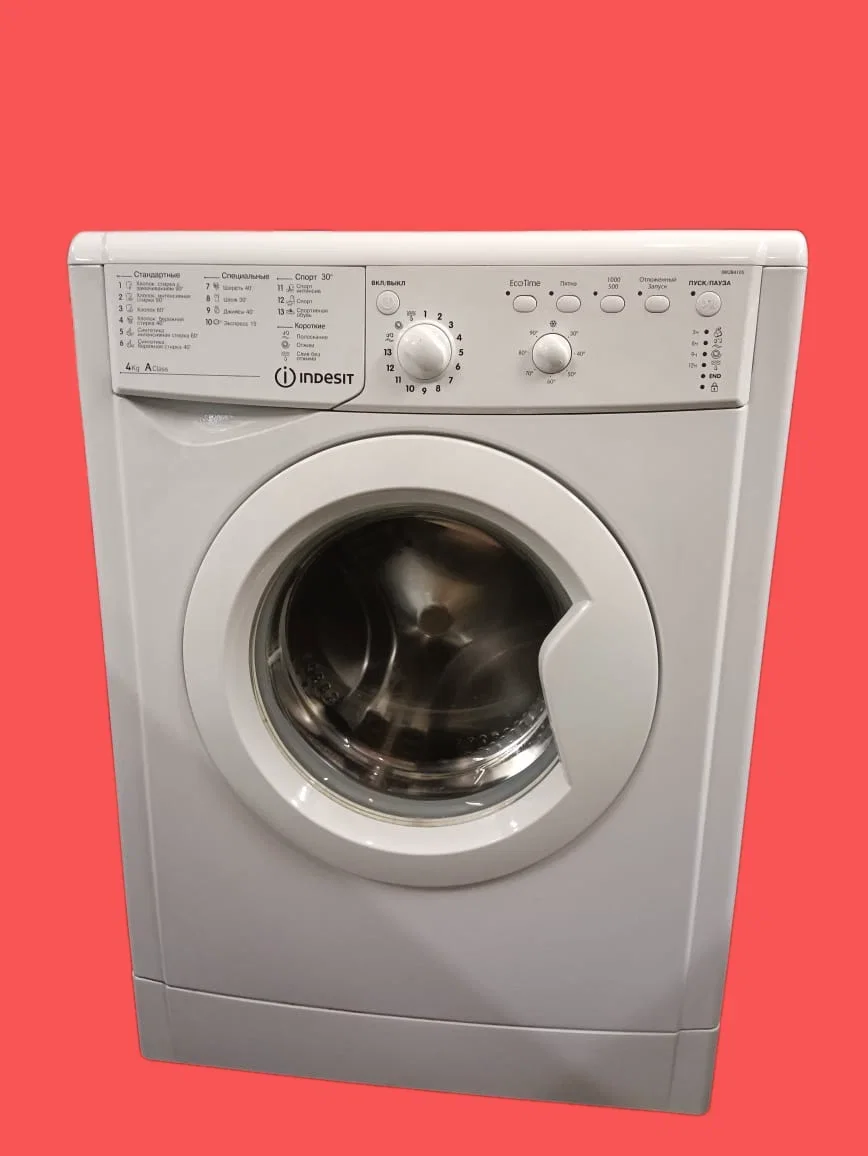 Стиральная машина Indesit IWUB 4105 белая, фронтальная, класс: A, макс. загрузка:4кг, 85х60х33см, 10