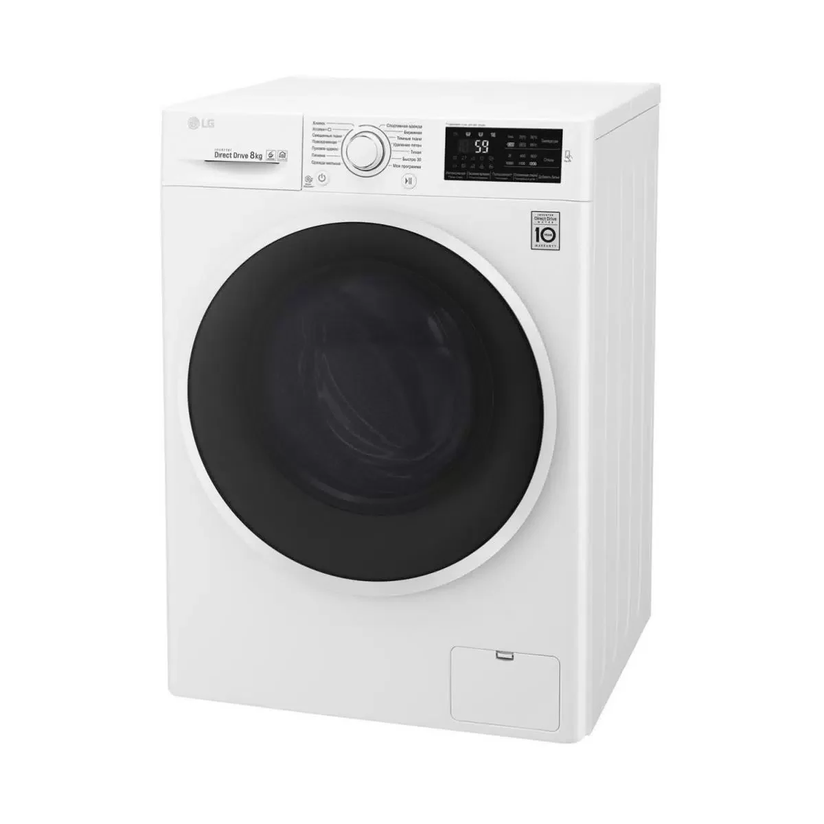 Стиральная машина LG F2J6TN0W белый/черный (дозагрузка)