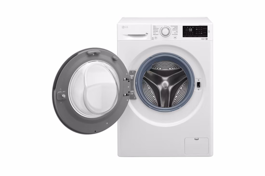 Стиральная машина LG F2J6TN0W белый/черный (дозагрузка)