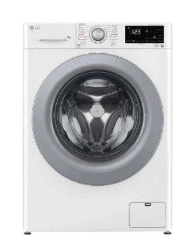 Стиральная машина LG F2V3HS4W белый (пар) (1200 об/мин,7 кг, 60x85x47.5 см,)