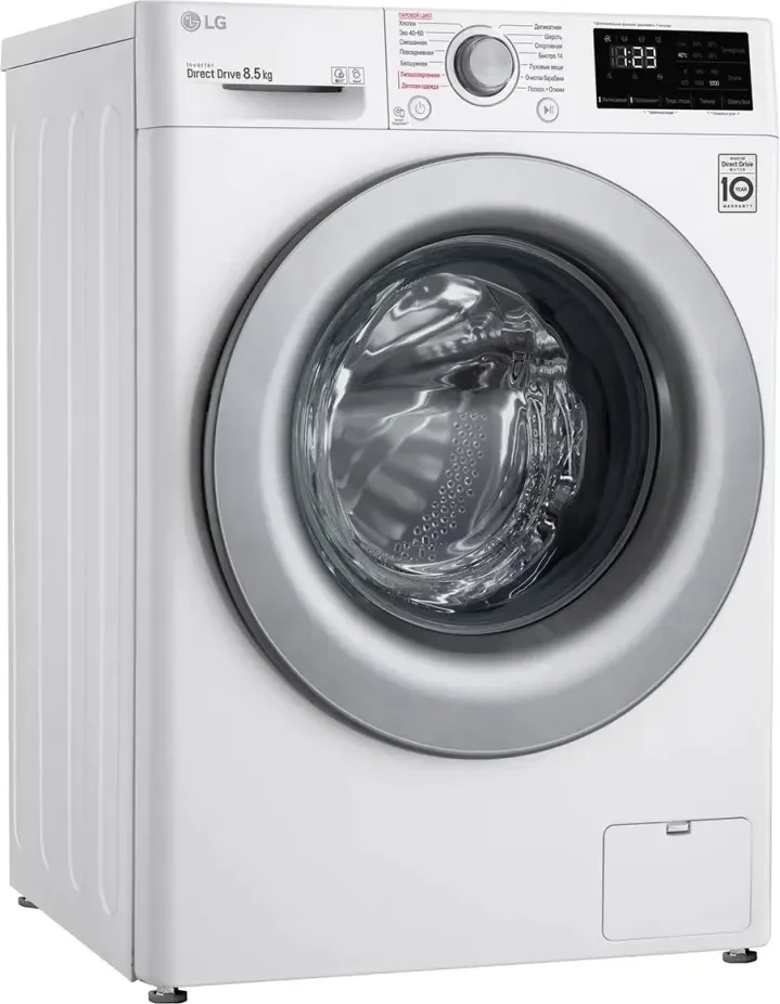 Стиральная машина LG F2V3HS4W белый (пар) (1200 об/мин,7 кг, 60x85x47.5 см,)