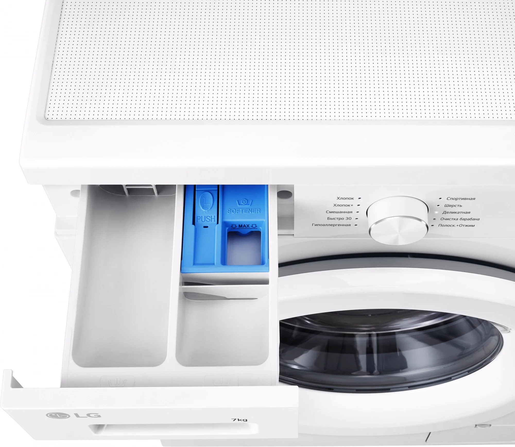 Стиральная машина LG F2Y1HS3W 7 кг 1200 об/мин 60x85x44 см дисплей Инвертор белый