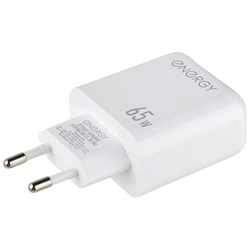 Сетевое Зарядное Устройство (СЗУ) Energy ET-38 PRO, 65 Вт, цвет белый