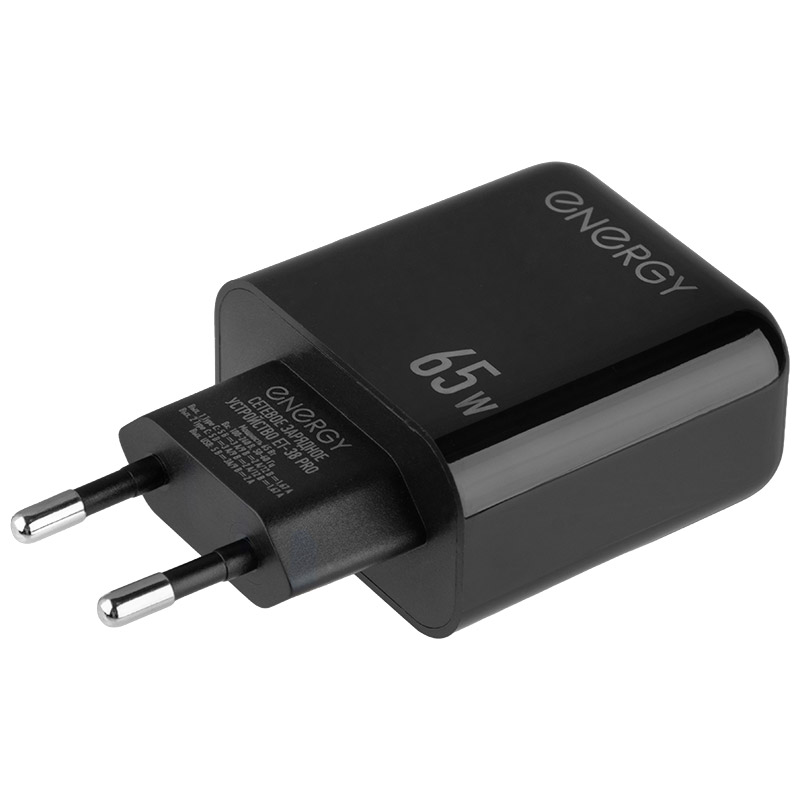 Сетевое Зарядное Устройство (СЗУ) Energy ET-38 PRO, 65 Вт, цвет черный