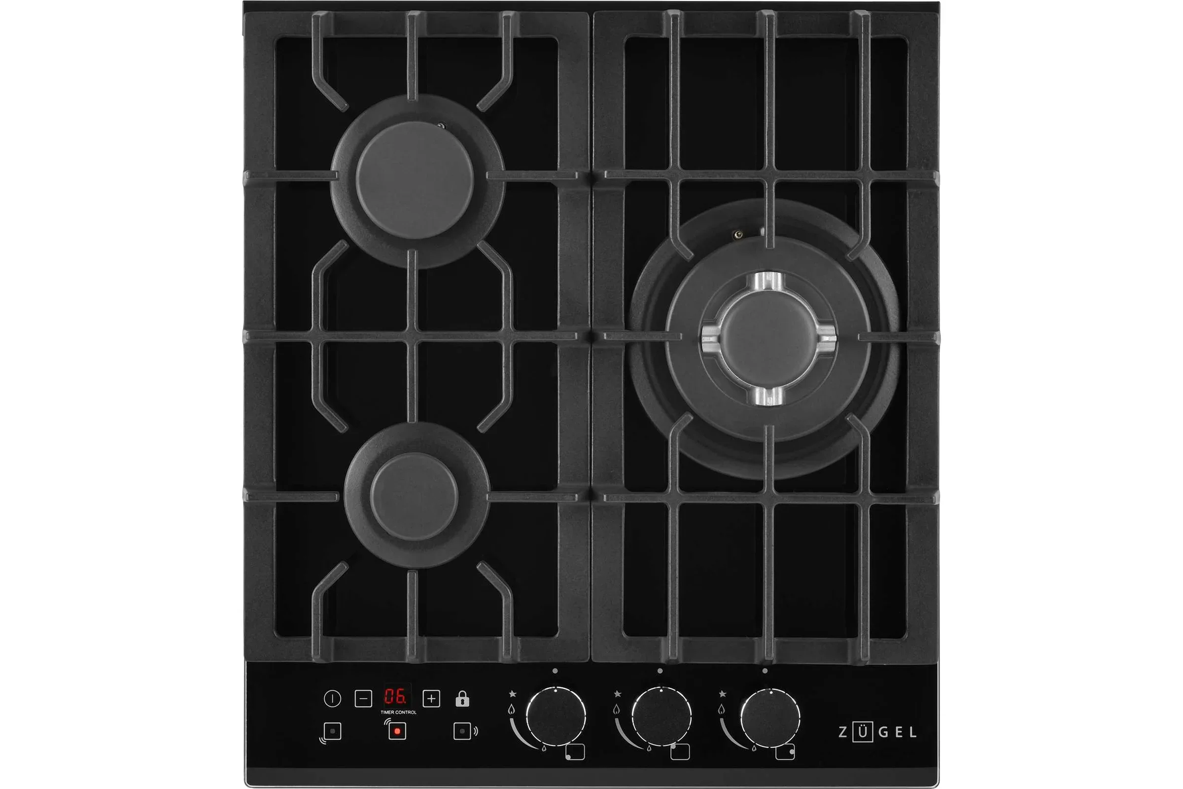 Газовая варочная панель Zugel ZGH451B, черная