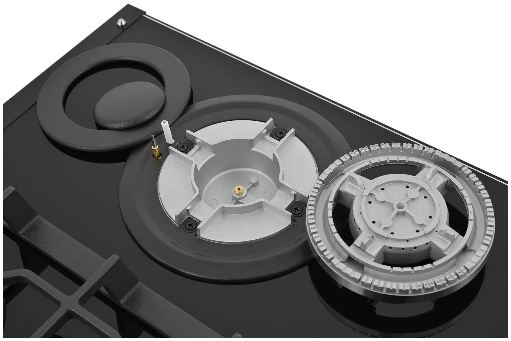 Газовая варочная панель Zugel ZGH451B, черная