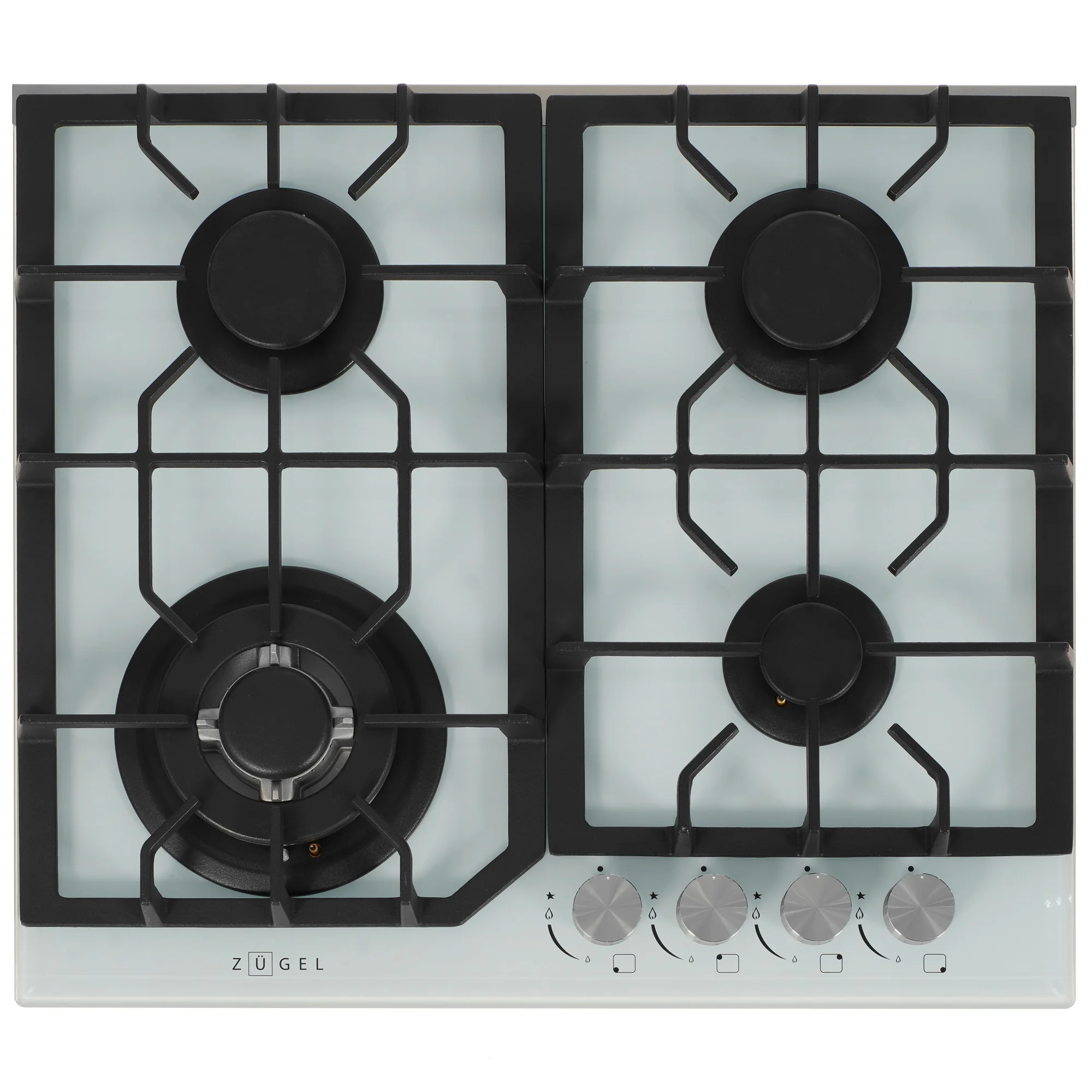 Газовая варочная панель Zugel ZGH601W, белая