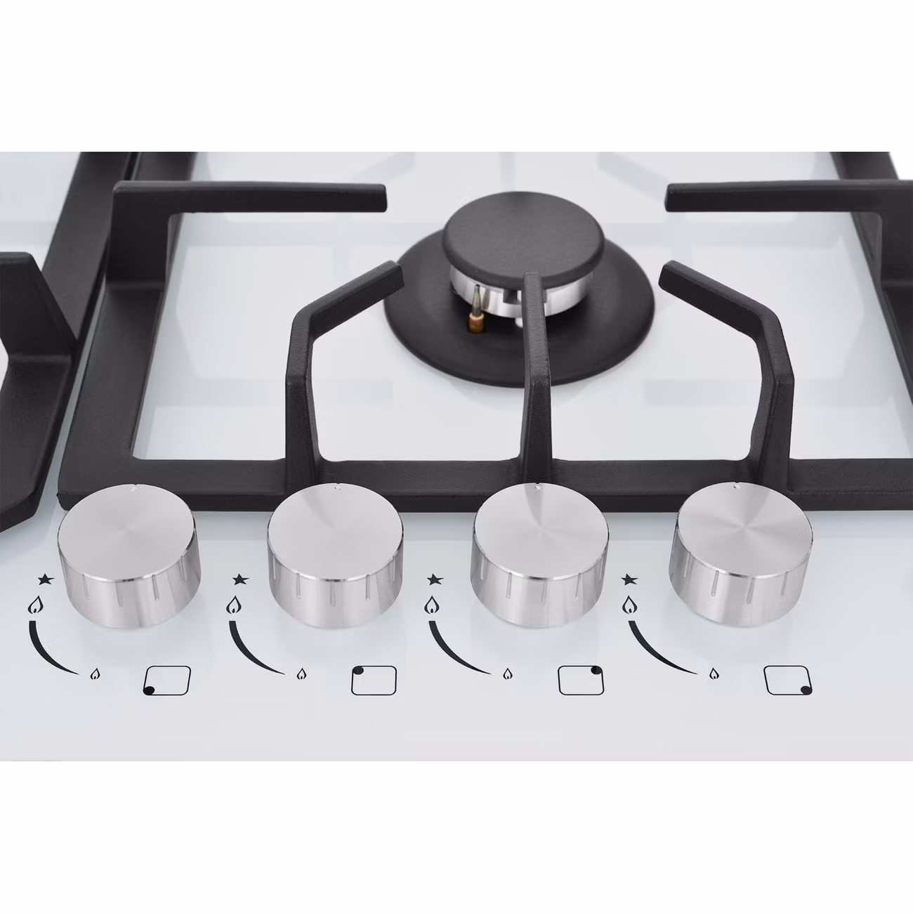 Газовая варочная панель Zugel ZGH601W, белая