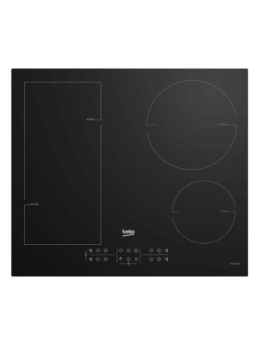 Электрическая варочная панель Beko BHI6420KFBB, черная