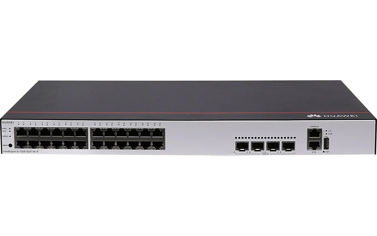 Коммутатор Huawei 24 PORT 4*10GE SFP+ S5735-L24P4X-A1