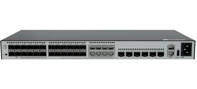 Коммутатор Huawei S310S-8P4JX (L2+, 8*10/100/1000BASE-T ports (128 W PoE+), 2*10GE SFP+ ports, 2*2.5GE SFP ports, built-in AC power, Fanless)