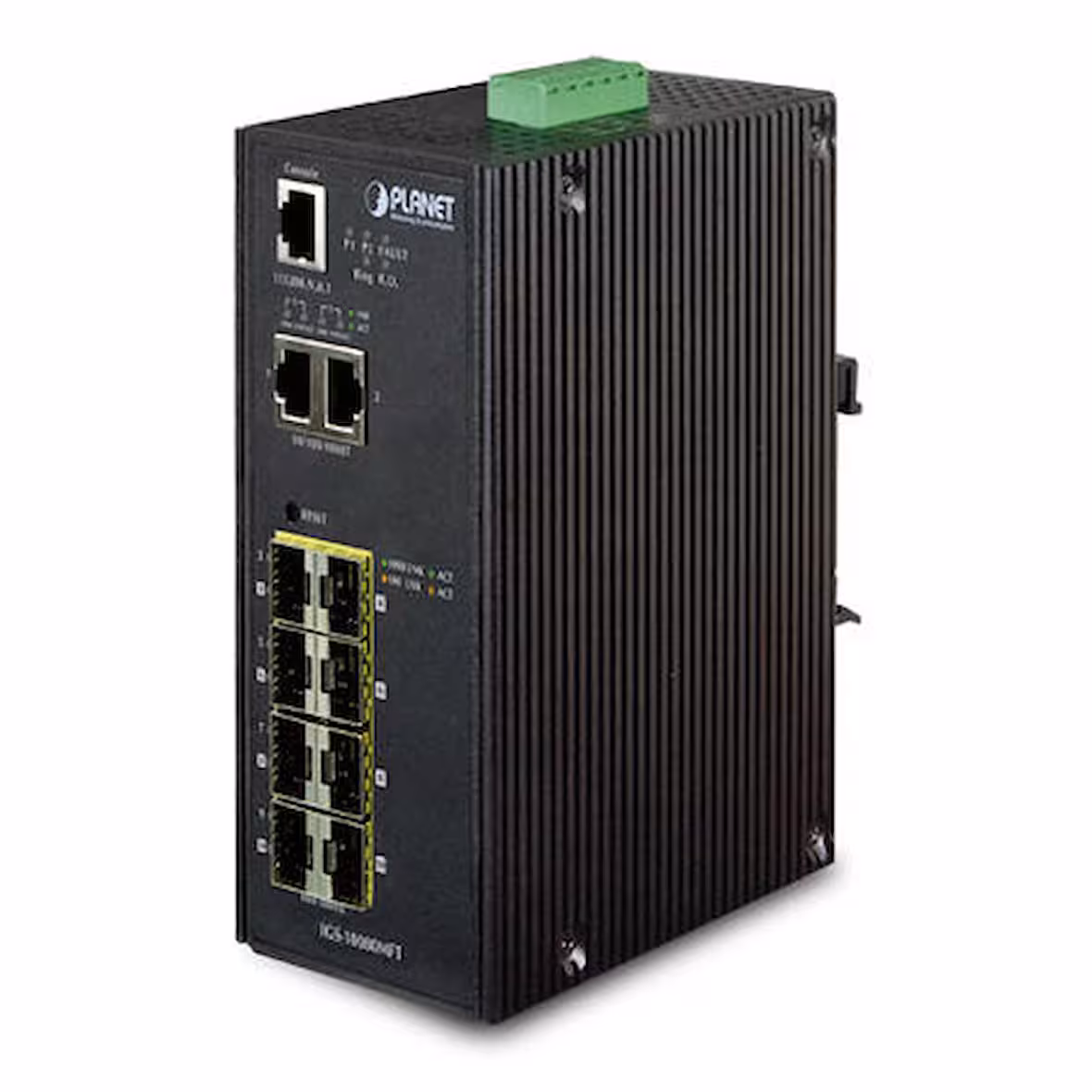 Коммутатор IGS-10020MT индустриальный управляемый коммутатор IP30 Industrial 8* 1000TP + 2* 100/1000F SFP Full Managed Ethernet Switch (-40 to 75 degr