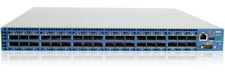 Коммутатор Infiniband Mellanox® Quantum(TM) HDR InfiniBand Switch, 40 QSFP56 ports, 2 Power Supplies (AC), unmanaged, standard depth, P2C airflow, Rai