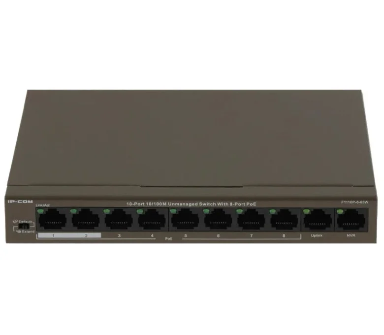 Коммутатор IP-COM 10PORT 10/100M F1110P-8-63W