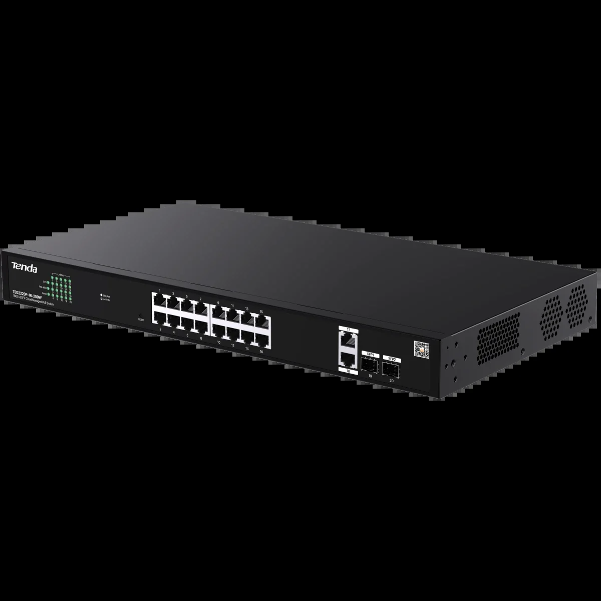 Коммутатор IP-COM 18PORT 1000M 2SFP G1120P-16-150W