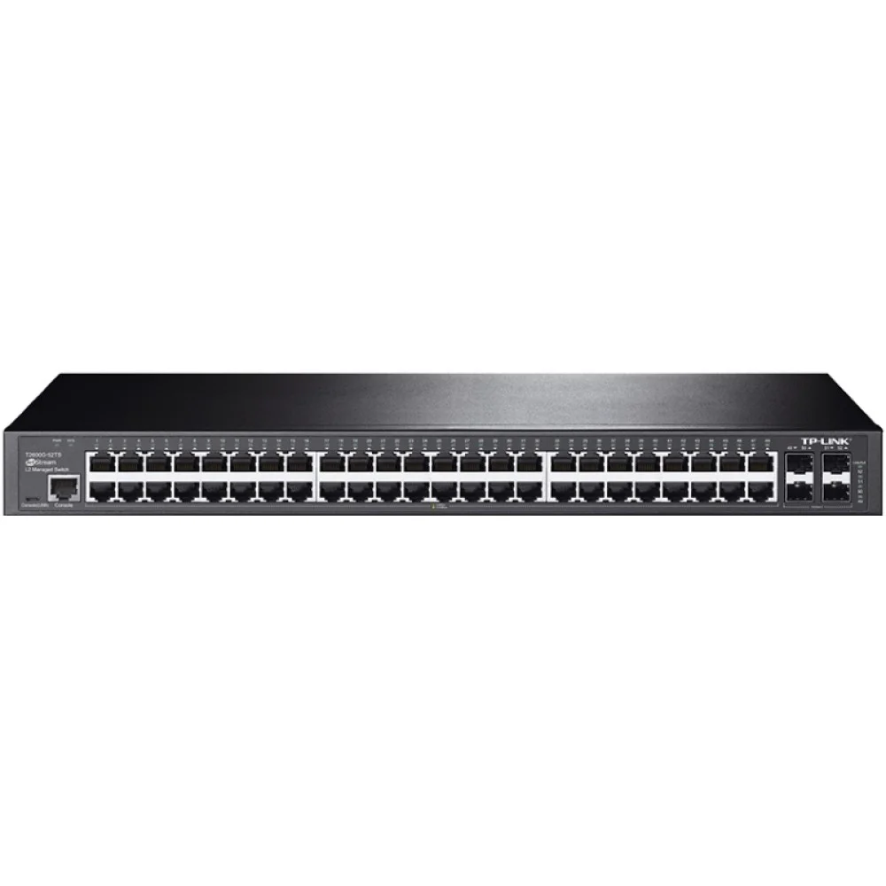 Коммутатор Jetstream 48-port gigabit L2+ managed switch with 4-gigabit uplink ports, 48 10/100/1000Mbps RJ-45 port, 4 1000Mbps SFP slots