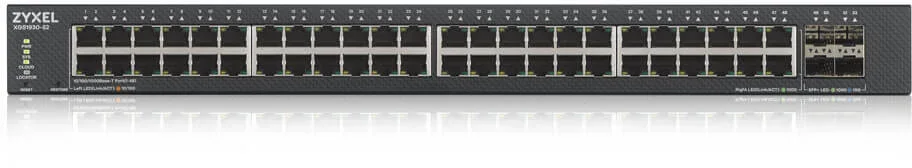 Коммутатор L3 Access Zyxel NebulaFlex Pro XGS2220-54FP, rack 19", 48xRJ-45: 1G PoE+ (8 из них PoE++), 2xRJ-45: 1/2.5/5/10G PoE++, 4xSFP+, бюджет PoE 9