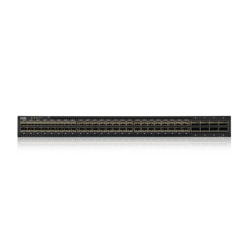 Коммутатор L3 Core Zyxel NebulaFlex Pro CX4800-56F, rack 19", 48xSFP28: 10/25G, 8xQSFP28: 100G, 2 блока питания AC в комплекте