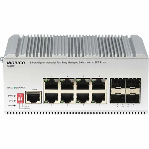 Коммутатор Managed L2 Industrial Fast Ring Switch 4x1000Base-T, 2x1000Base-X SFP, Surge 4KV, -40 to 75°C