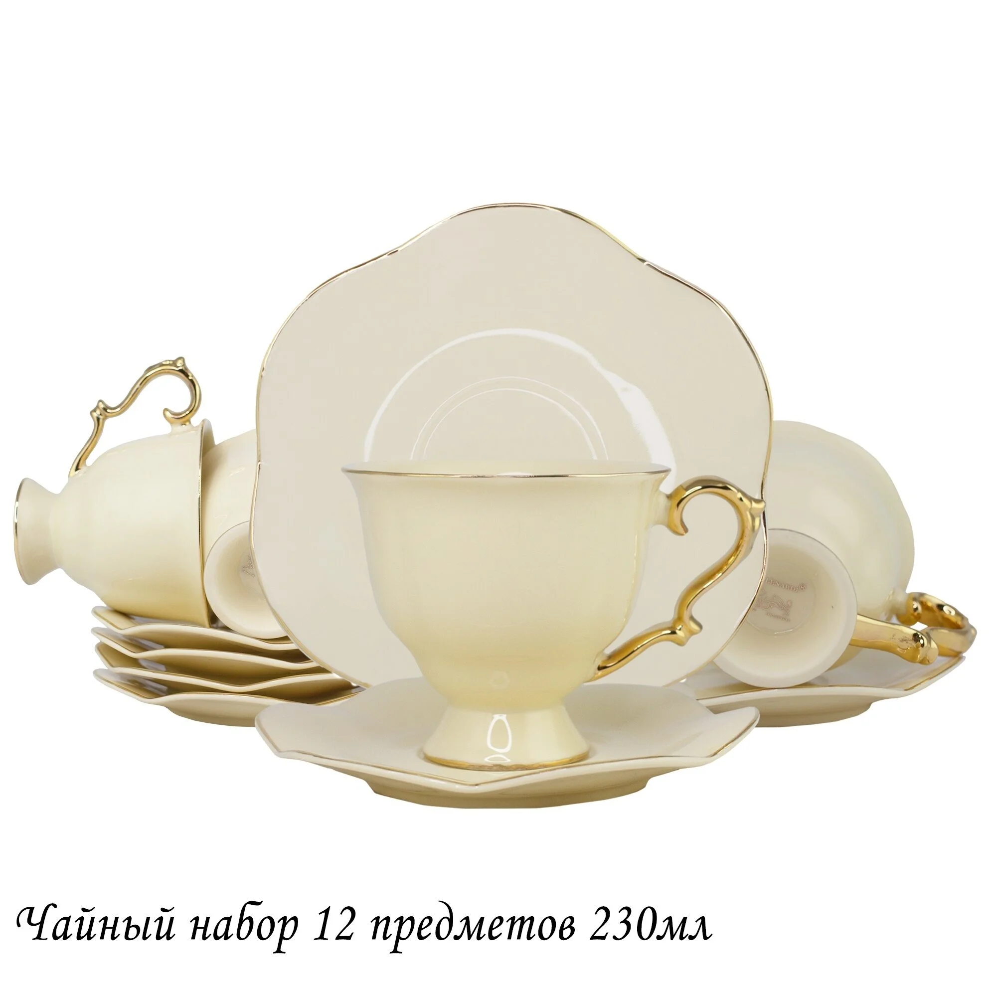 205-547 Чайный сервиз 15пр. МИРАЖ в под.уп.(х3)Фарфор