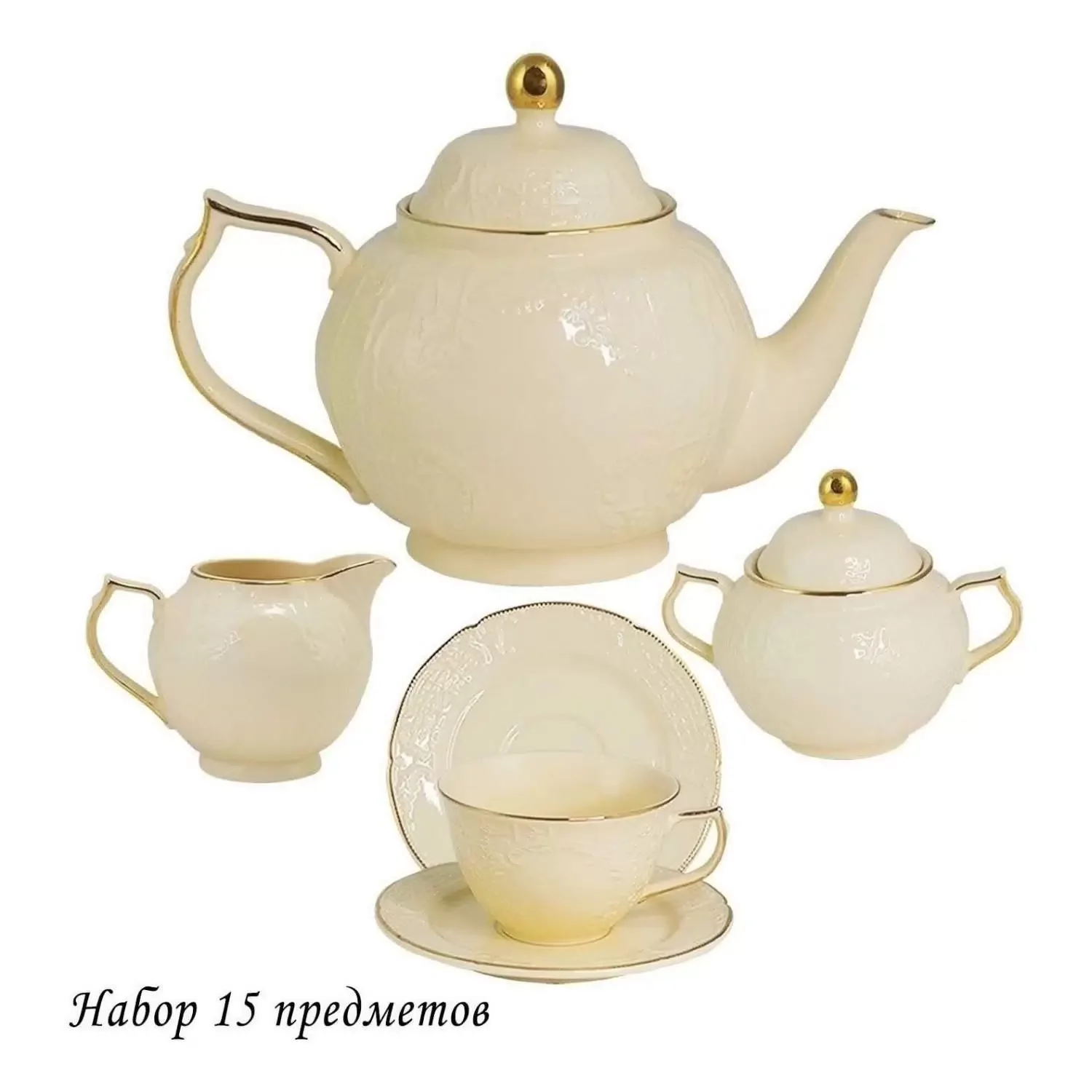 205-547 Чайный сервиз 15пр. МИРАЖ в под.уп.(х3)Фарфор