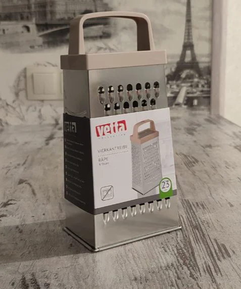 VETTA Терка 4-х сторонняя 9", круглая ручка, HA1015B1