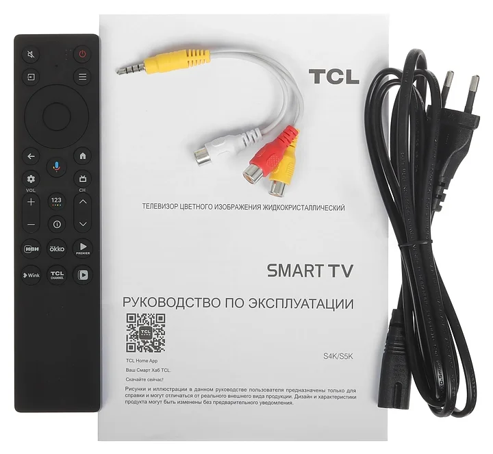Телевизор QLED 32" TCL 32S5K-UZ Black Smart FULL HD 60Hz DVB-T DVB-T2 DVB-C DVB-S DVB-S2 USB WiFi