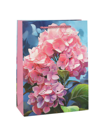 Пакет подарочный 18x24x8,5 Цветы / 5677-S /уп 12/720/ микс