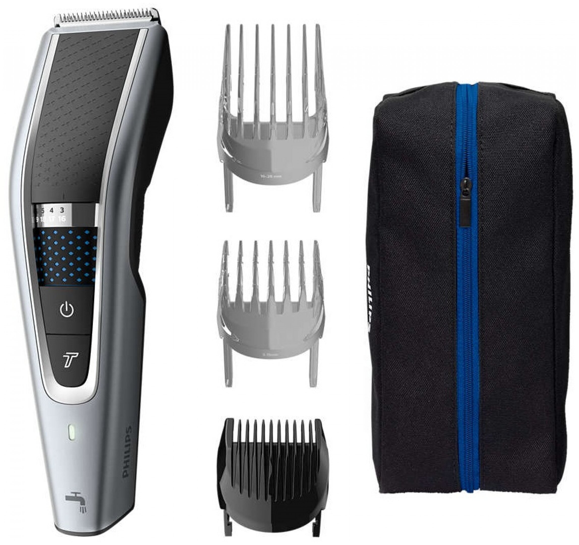 Машинка для стрижки Philips HC5630 (для волос и бороды, аккумулятор, 90 мин, 0,5-28 мм)