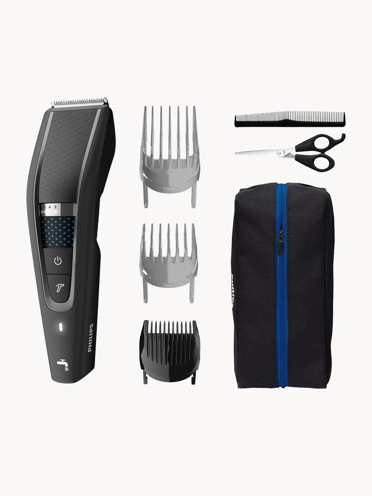 Машинка для стрижки Philips HC5632 аккумулятор до 90 мин, длина 0,5-28 мм