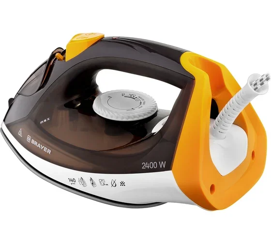 Утюг BRAYER BR4003 (2400 Вт, керамич, пар 140 г/мин, антикапля, разбрызг, 330 мл, самоотчистк)