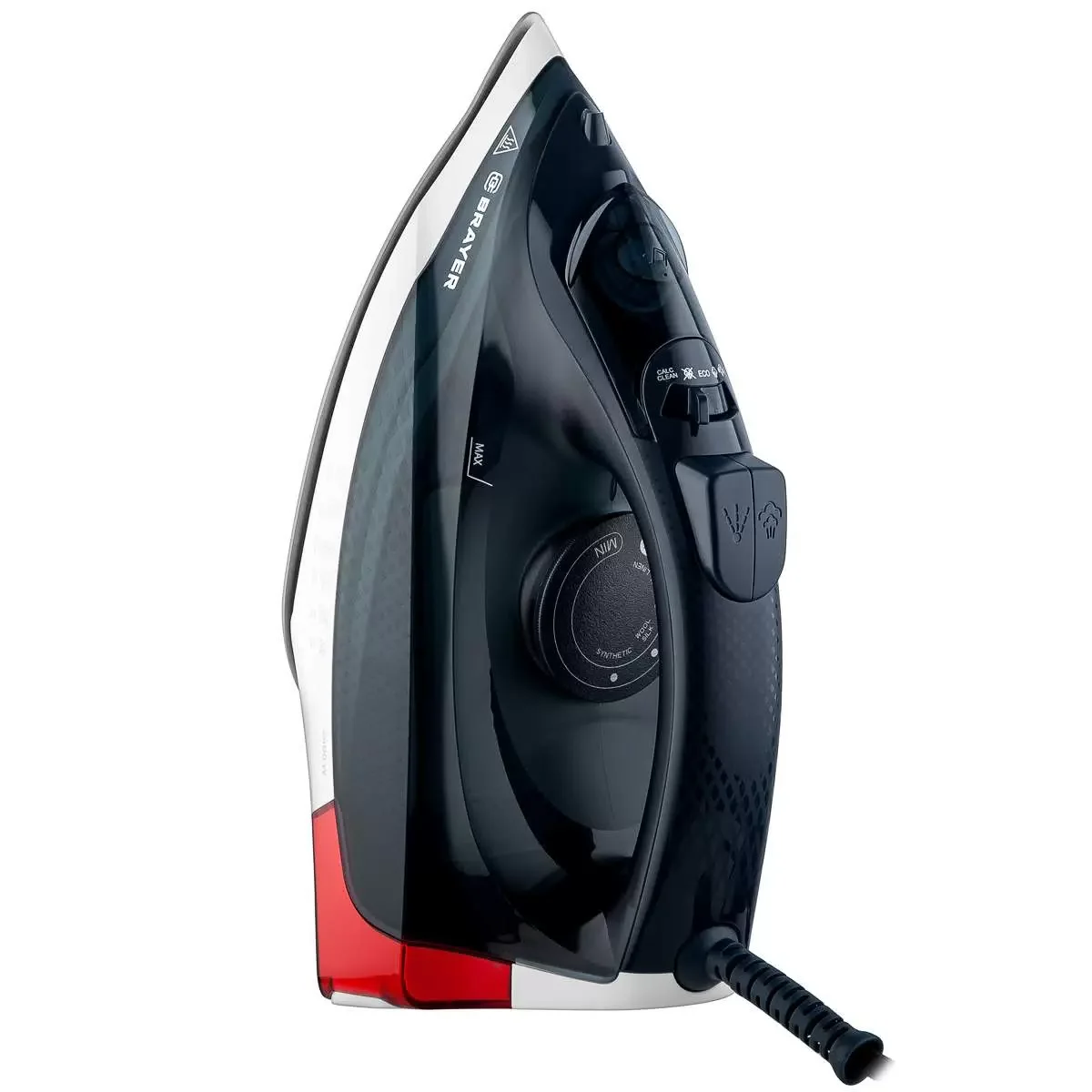 Утюг BRAYER BR4018, 2400 Вт, керамич, пар 140 г/мин, автооткл, 350 мл, верт отпарив.
