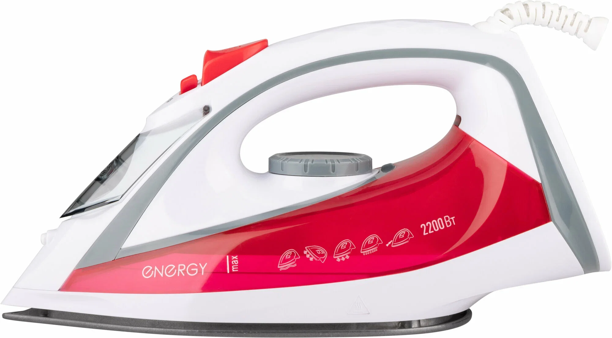 Утюг Energy EN-353 оранжевый  (2200Вт, пар, спрей, пар.удар, самооч., тефлон.подошва, антинакипь