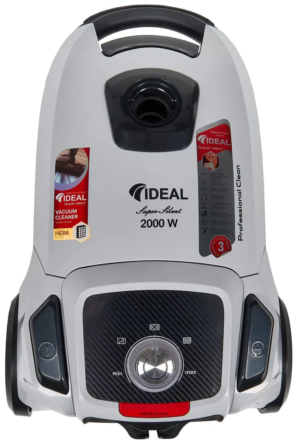 Пылесос IDEAL VC-2000 темно серый (2000/450 Вт,мешок 2,3 л,) начинка от Electrolux!