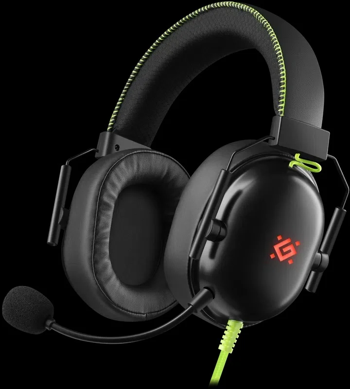 Defender Игровая гарнитура Toxic черный, 7.1, LED, провод 2 м.
