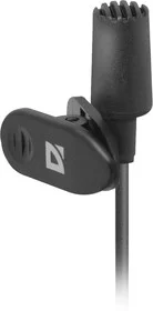 Defender Микрофон компьютерный MIC-109 черный, на прищепке, 1,8 м