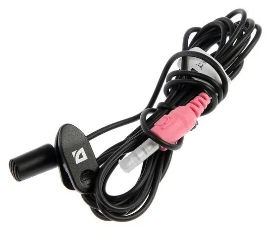 Defender Микрофон компьютерный MIC-109 черный, на прищепке, 1,8 м
