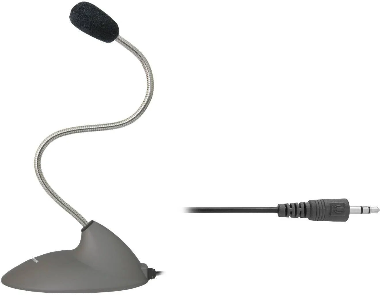 Defender Микрофон компьютерный MIC-111 серый, гибкий, кабель 1,5 м.
