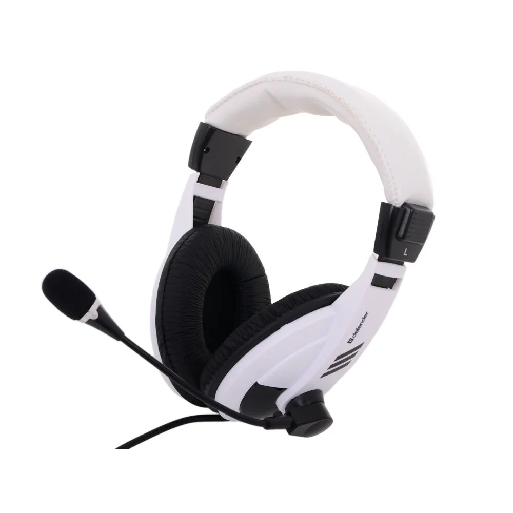 Defender Наушники с микрофоном Gryphon 750 WHITE Регулят. громк., 2м кабель