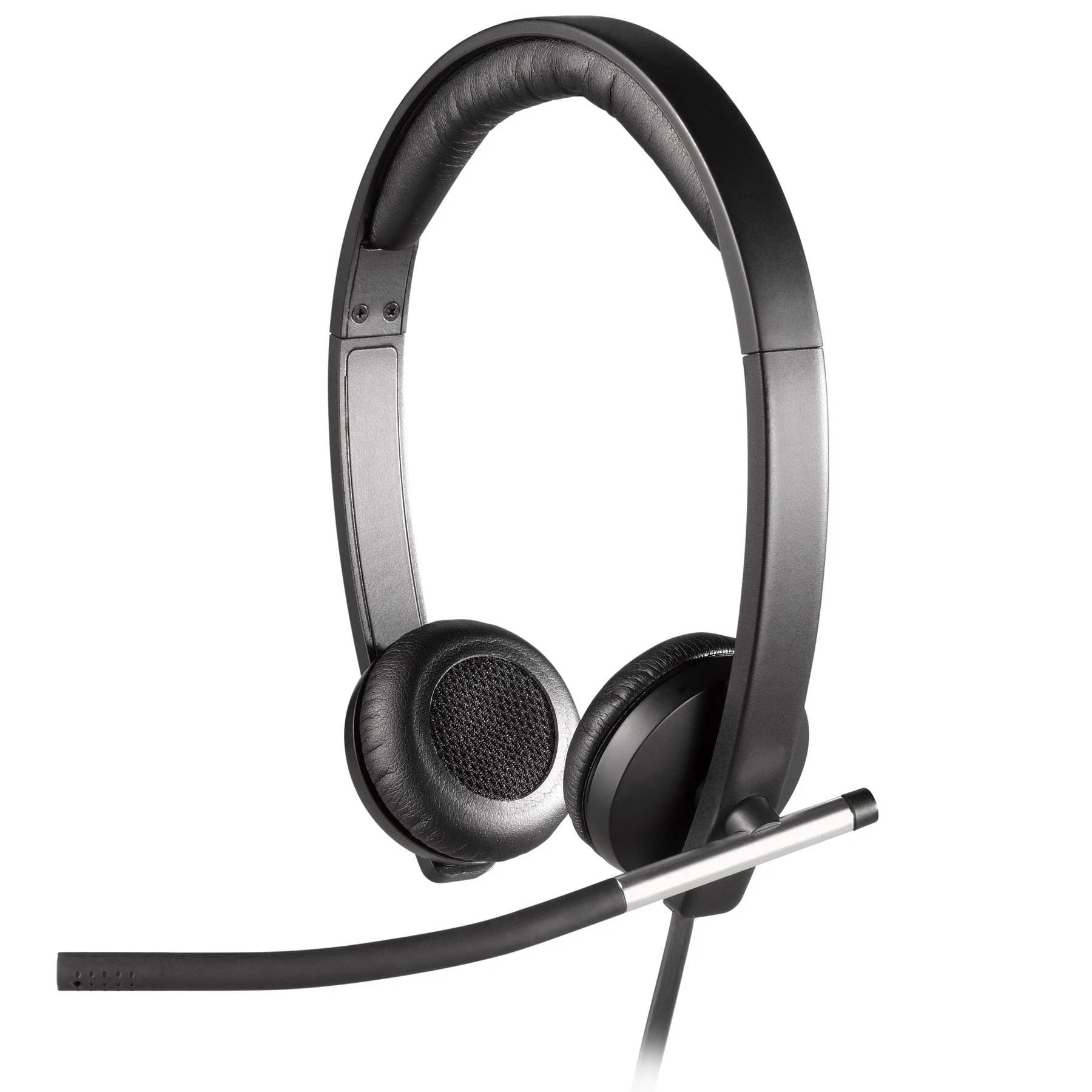 Logitech Гарнитура H650E Stereo, для компьютера, рег. громкости, выкл. микрофона, шумоподавление, USB, 1.1 м, чёрный.