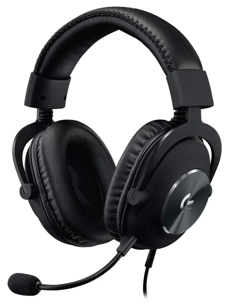 Logitech Гарнитура игровая G Pro X, мониторные, Xbox One, PlayStation 4, звук 7.1, кабель 2 м, чёрный.