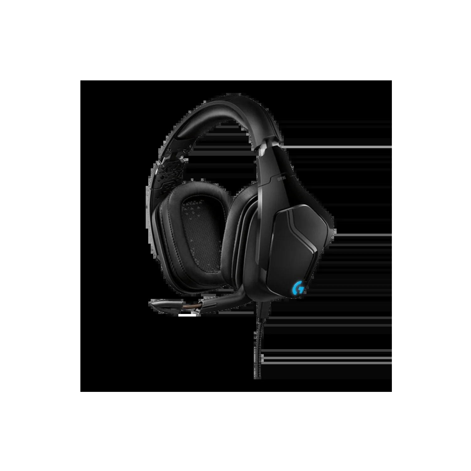 Logitech Гарнитура игровая G935 Lightsync 7.1, для компьютера и игровых консолей, накладные, радио, чёрный.