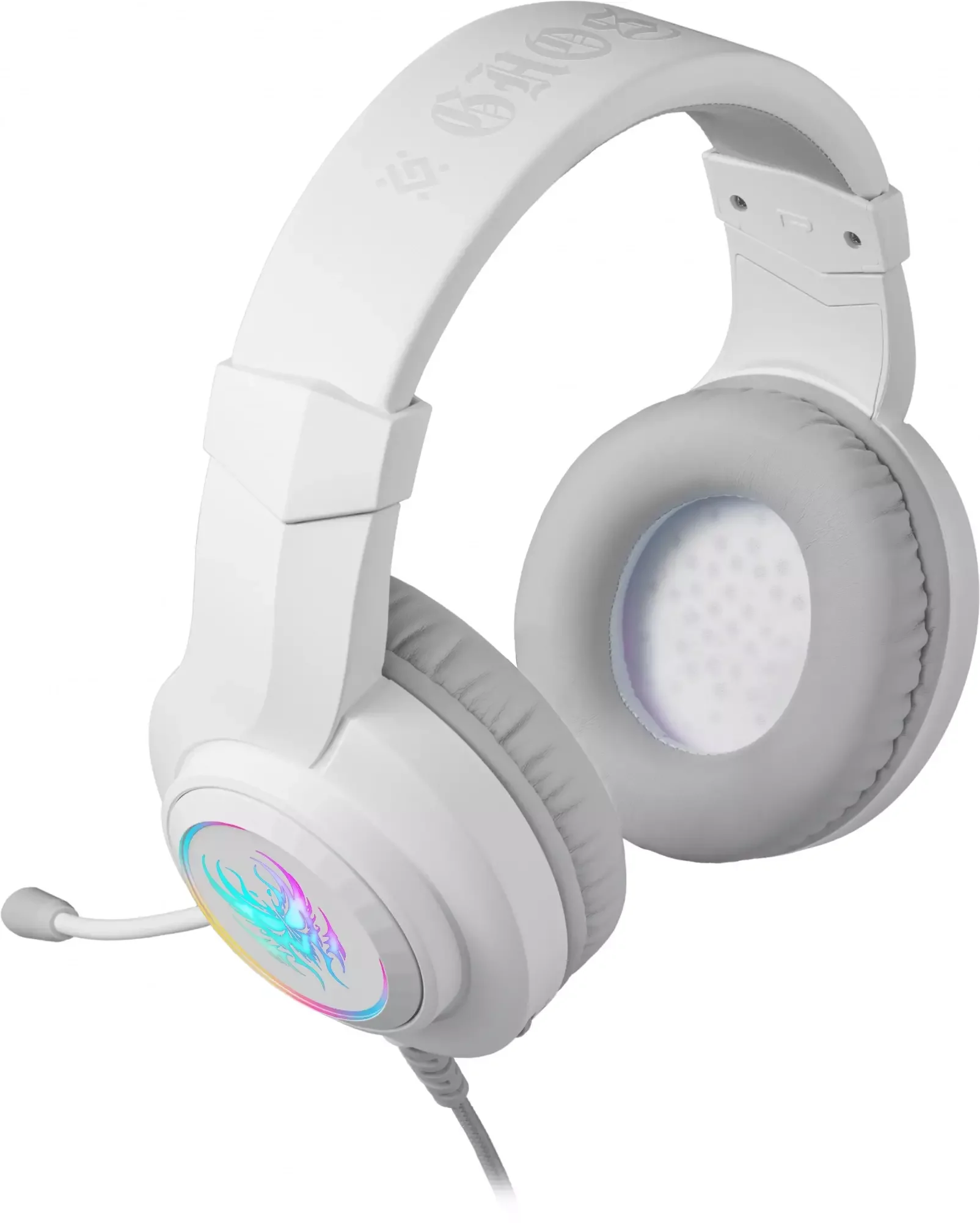 Redragon Игровая гарнитура Hylas Белые, RGB, 3.5 Jack