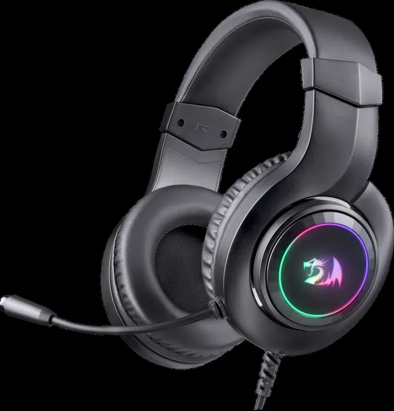 Redragon Игровая гарнитура Hylas Проводной,RGB,USB+3.5мм,черный