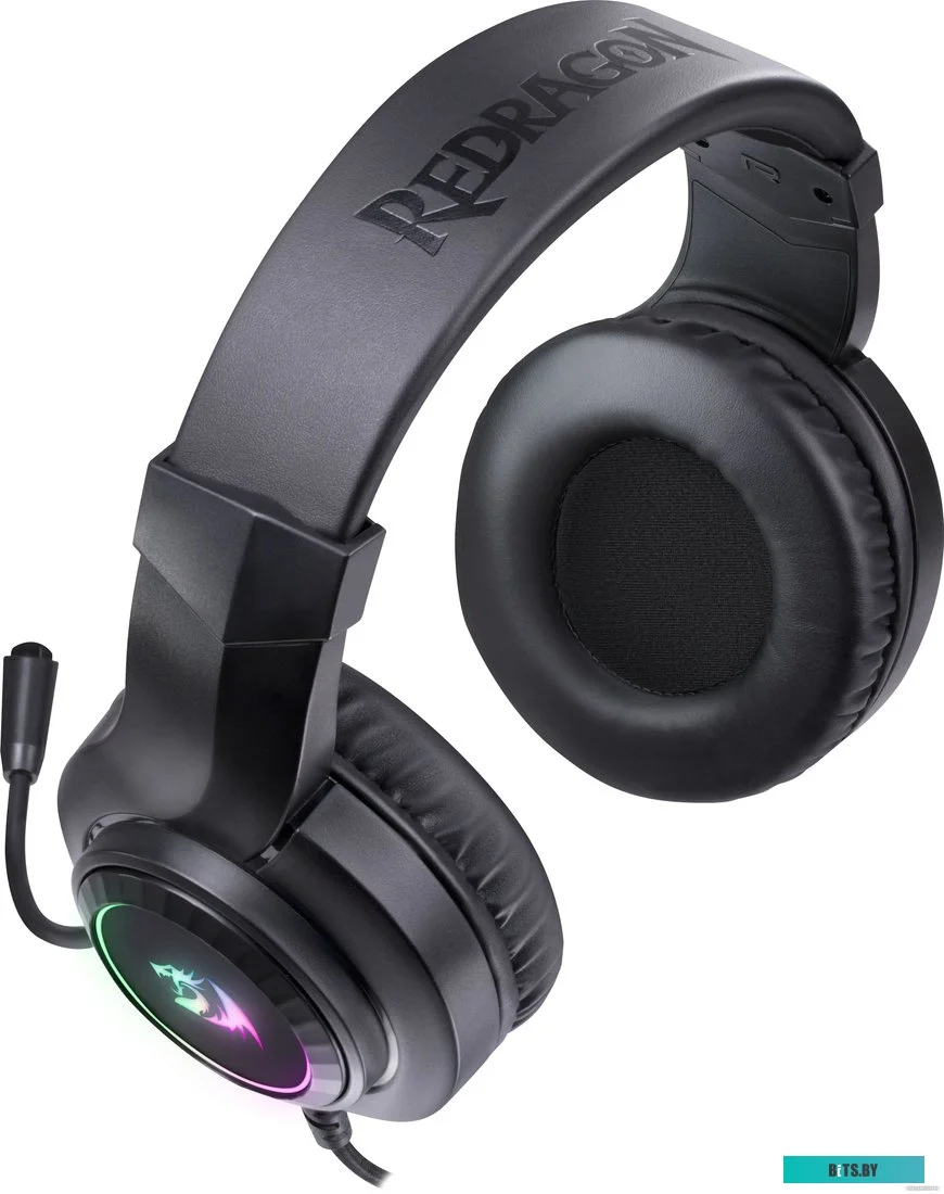 Redragon Игровая гарнитура Hylas Проводной,RGB,USB+3.5мм,черный