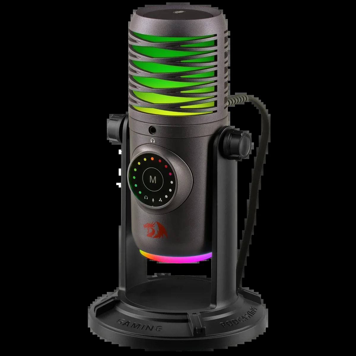Redragon Игровой стрим микрофон Stellaris GM306 USB,омнидир,подсветка