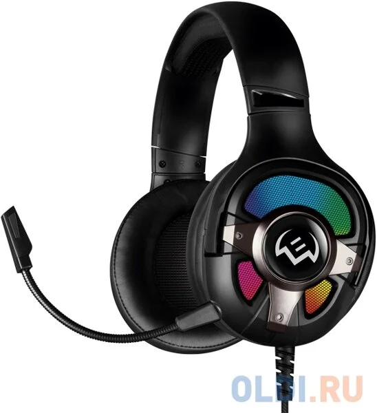 SVEN Гарнитура проводная игровая AP-U1100MV, RGB, звук7.1, USB, 2,2м, чёрный