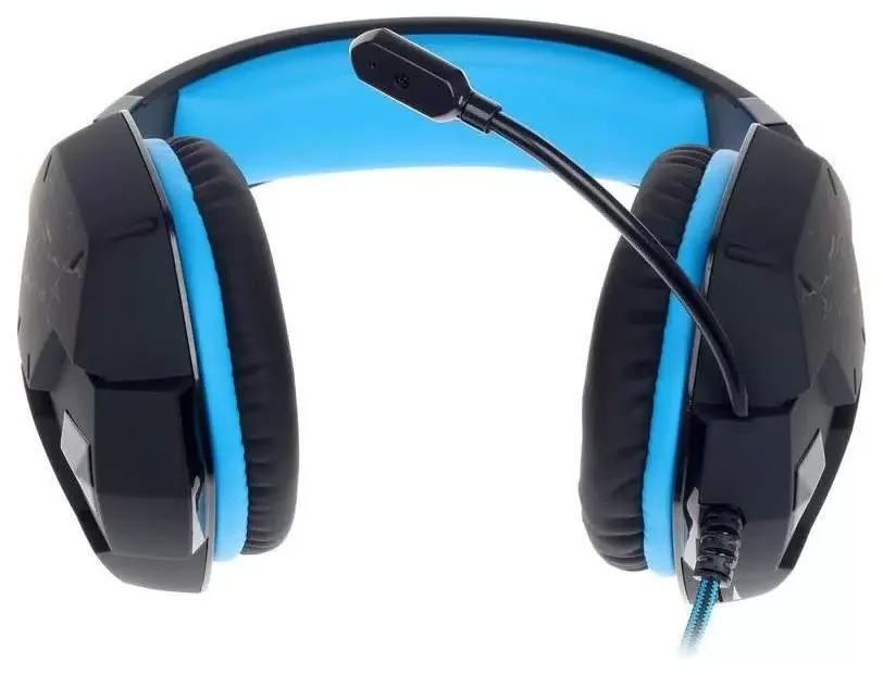 SVEN Гарнитура проводная игровая AP-U980MV, RGB, звук7.1, USB, 2,2м, чёрный/синий