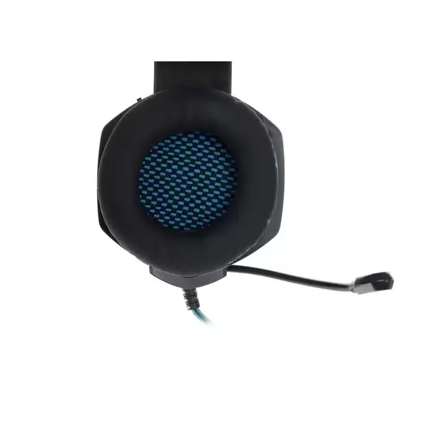 SVEN Гарнитура проводная игровая AP-U980MV, RGB, звук7.1, USB, 2,2м, чёрный/синий