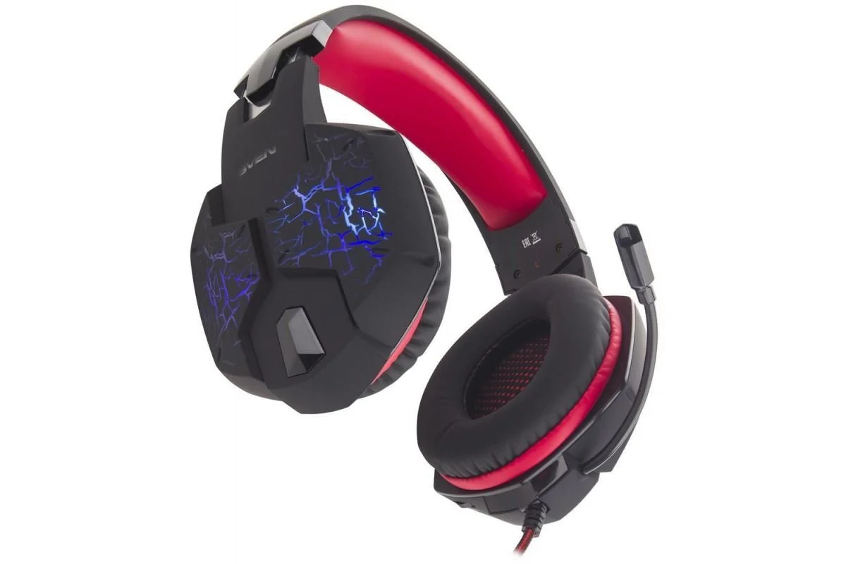 SVEN Гарнитура проводная игровая AP-U988MV, RGB, звук7.1, USB, 2,2м, чёрный